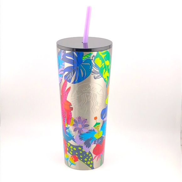 Starbucks Summer Immersive Florals 2023 Stainless Steel Tumbler 24oz - Picture 6 of 9